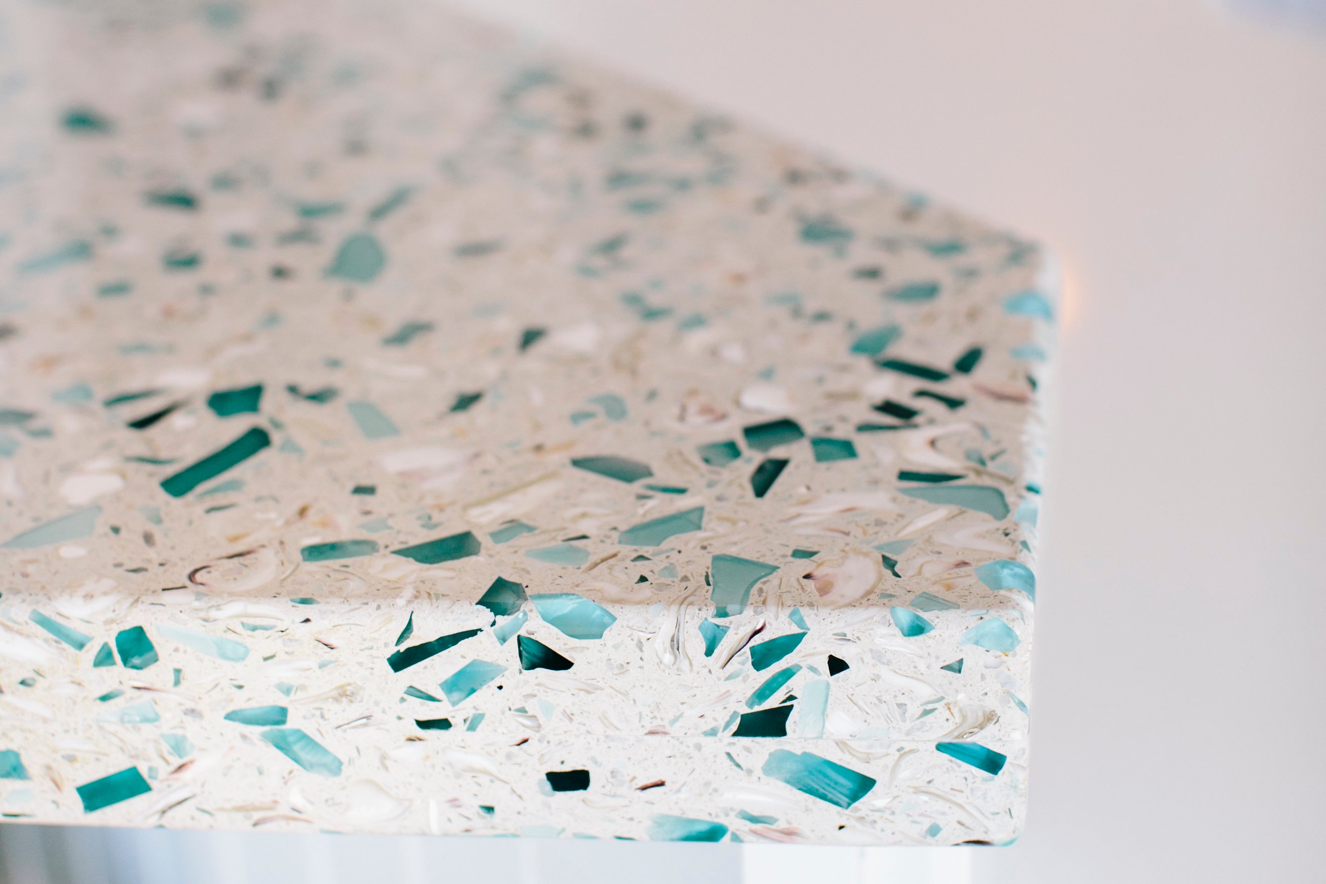 Dream Beach House Uses Blue and Vetrazzo Surfaces In All The Right Places